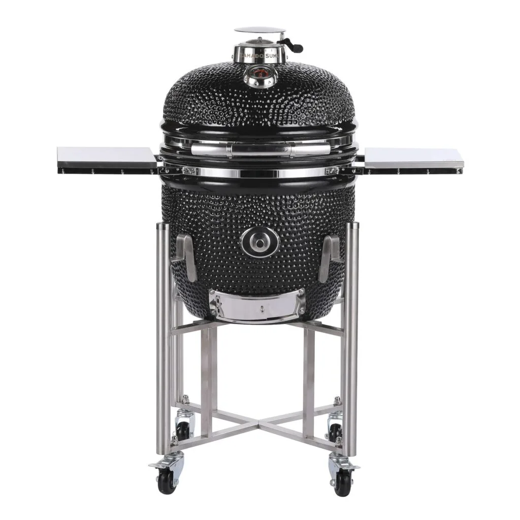 Kamado Sumo Signature Large ceramic grill with stainless steel cart