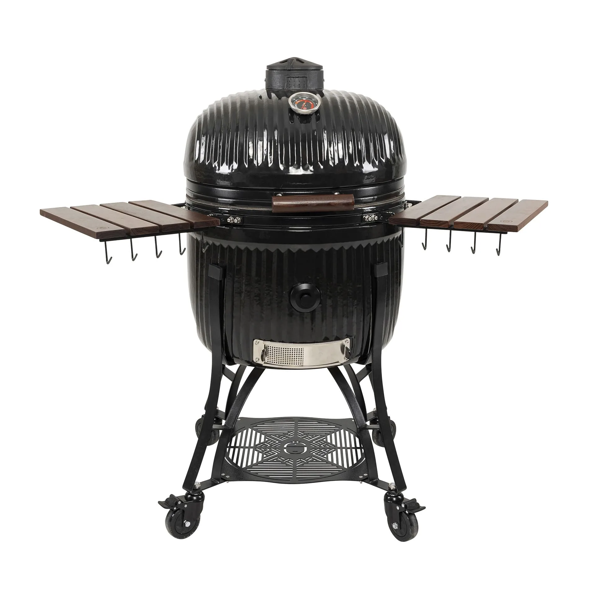 Kamado Sumo premium ceramic grill with side tables