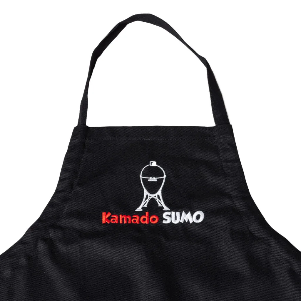 Black apron with Kamado Sumo logo
