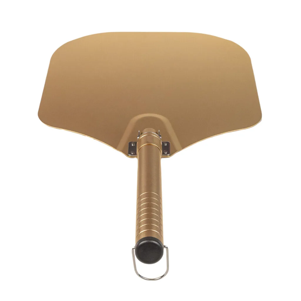 Gold foldable pizza peel for grilling