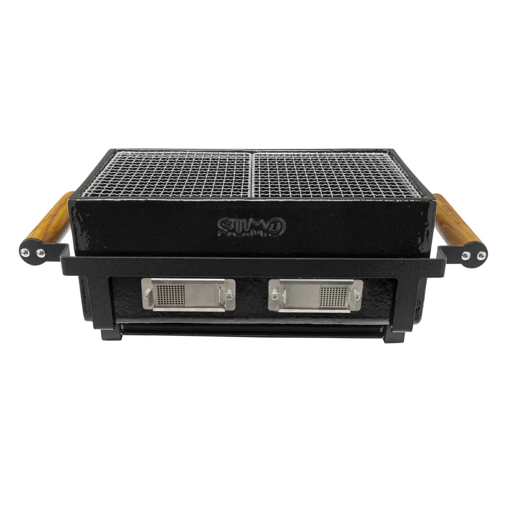 Kamado Sumo premium ceramic grill with wooden handles