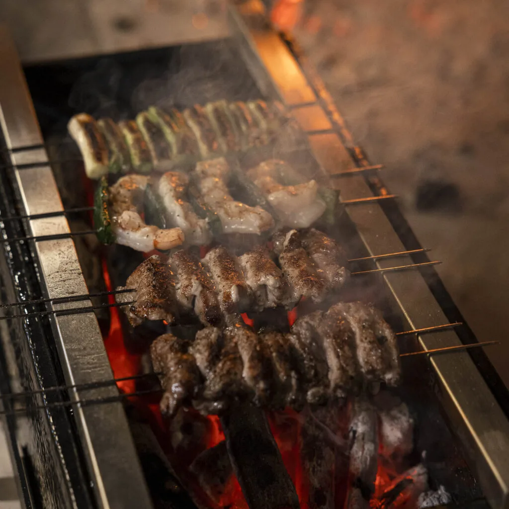 Hibachi grillstenger