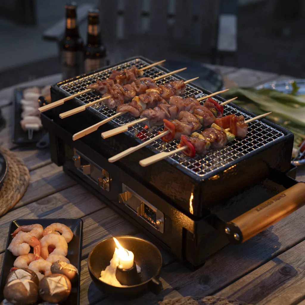 Brochetas de bambú