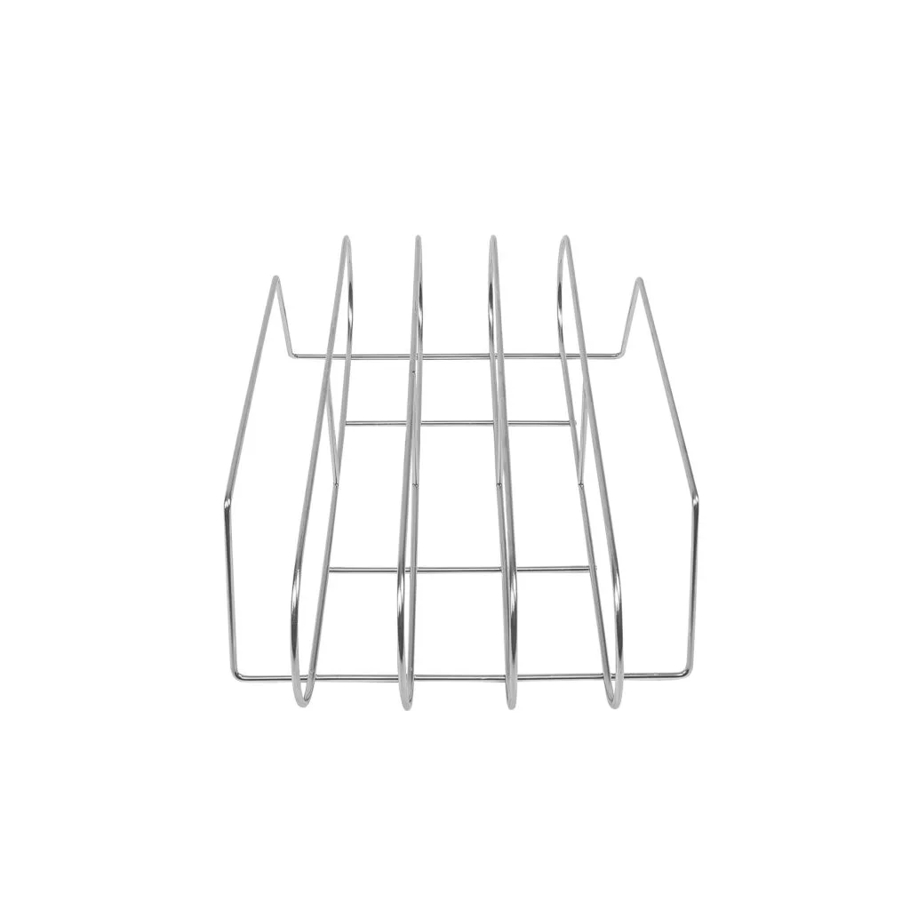 Stainless steel rib rack holder for Kamado grills