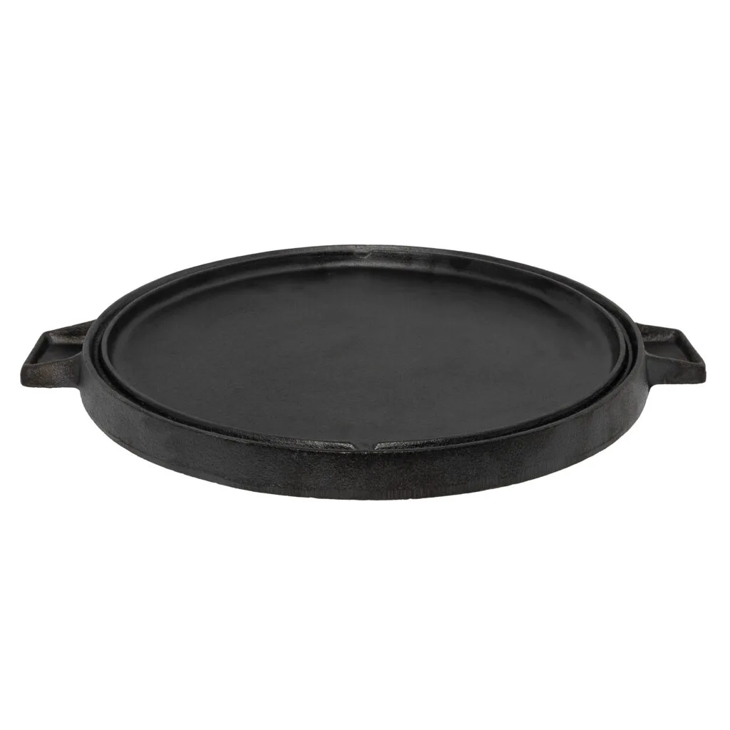 Reversible cast iron grill plate
