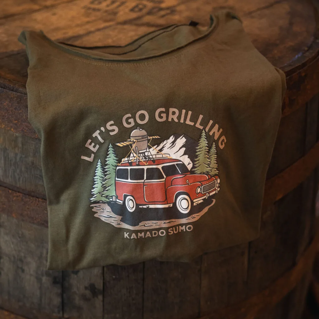 Let’s Go Grilling -T-paita, vihreä