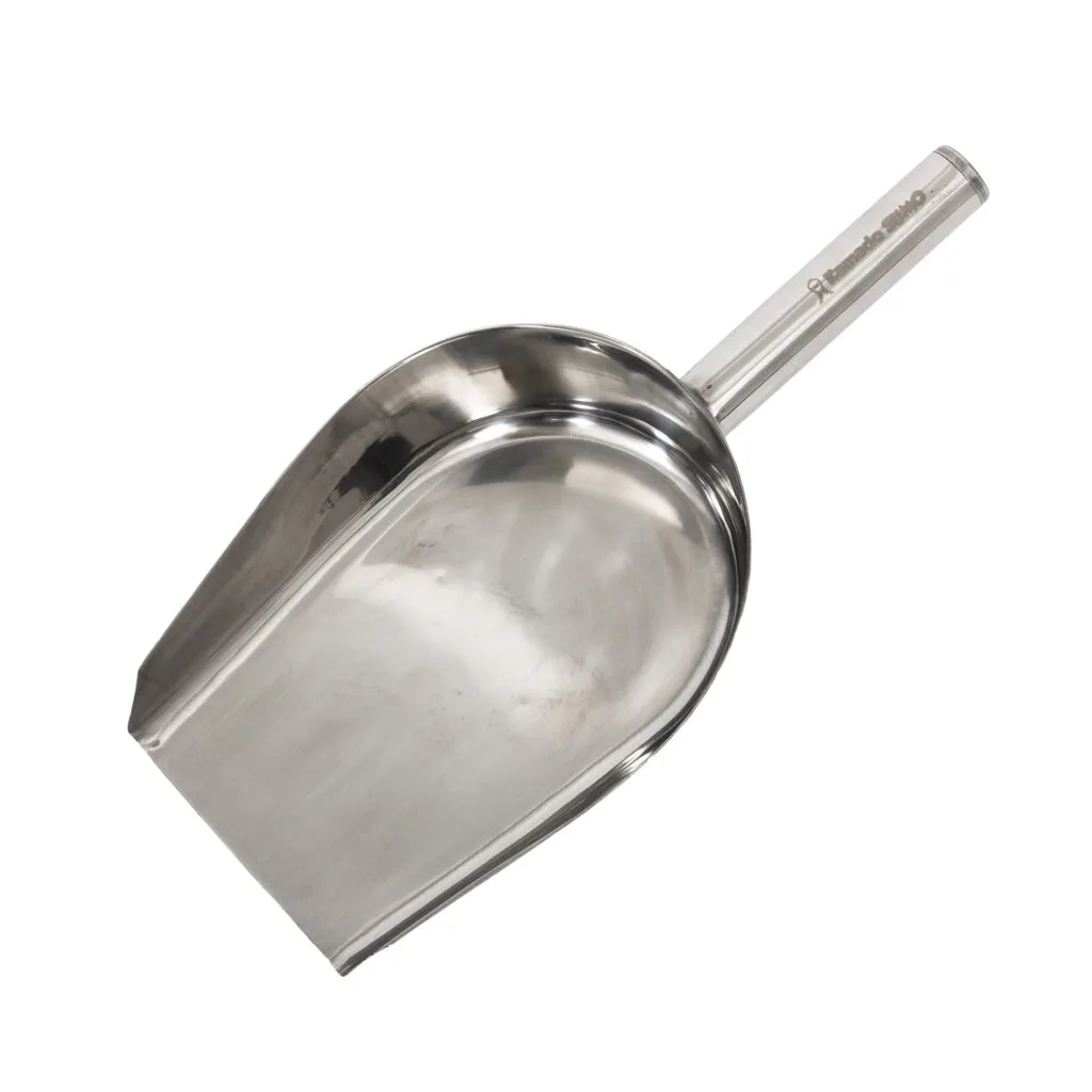 Stainless steel ash shovel for grilling