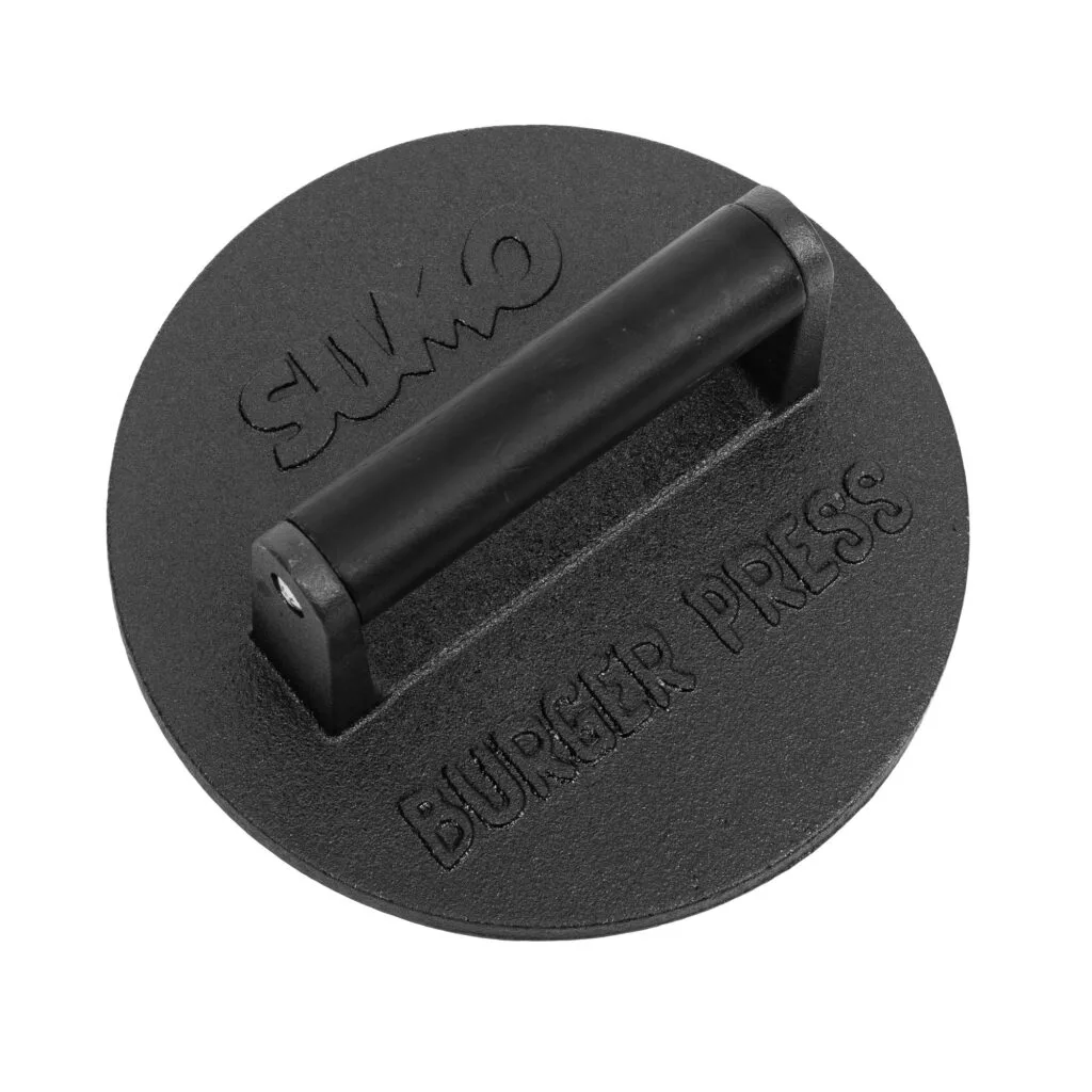 Kamado Sumo burger press for grilling