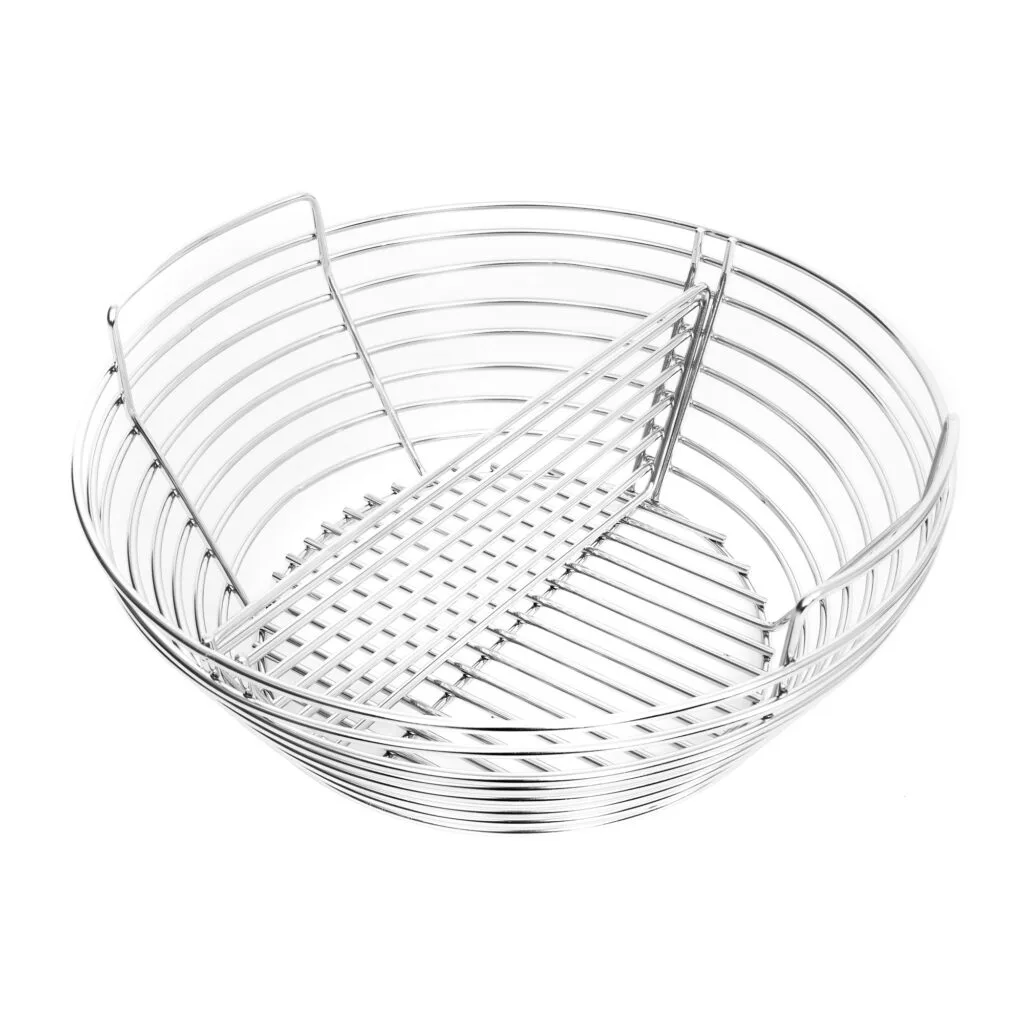 Stainless steel charcoal basket for grilling