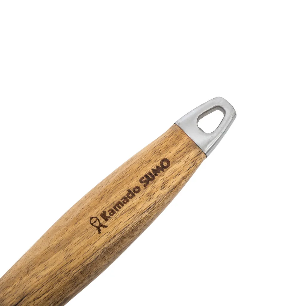 Kamado Sumo wooden grill fork with stainless steel tip