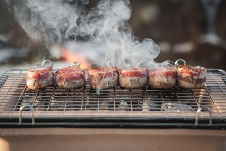 Yakiton pork skewers STRAIGHT FROM THE HIBACHI.